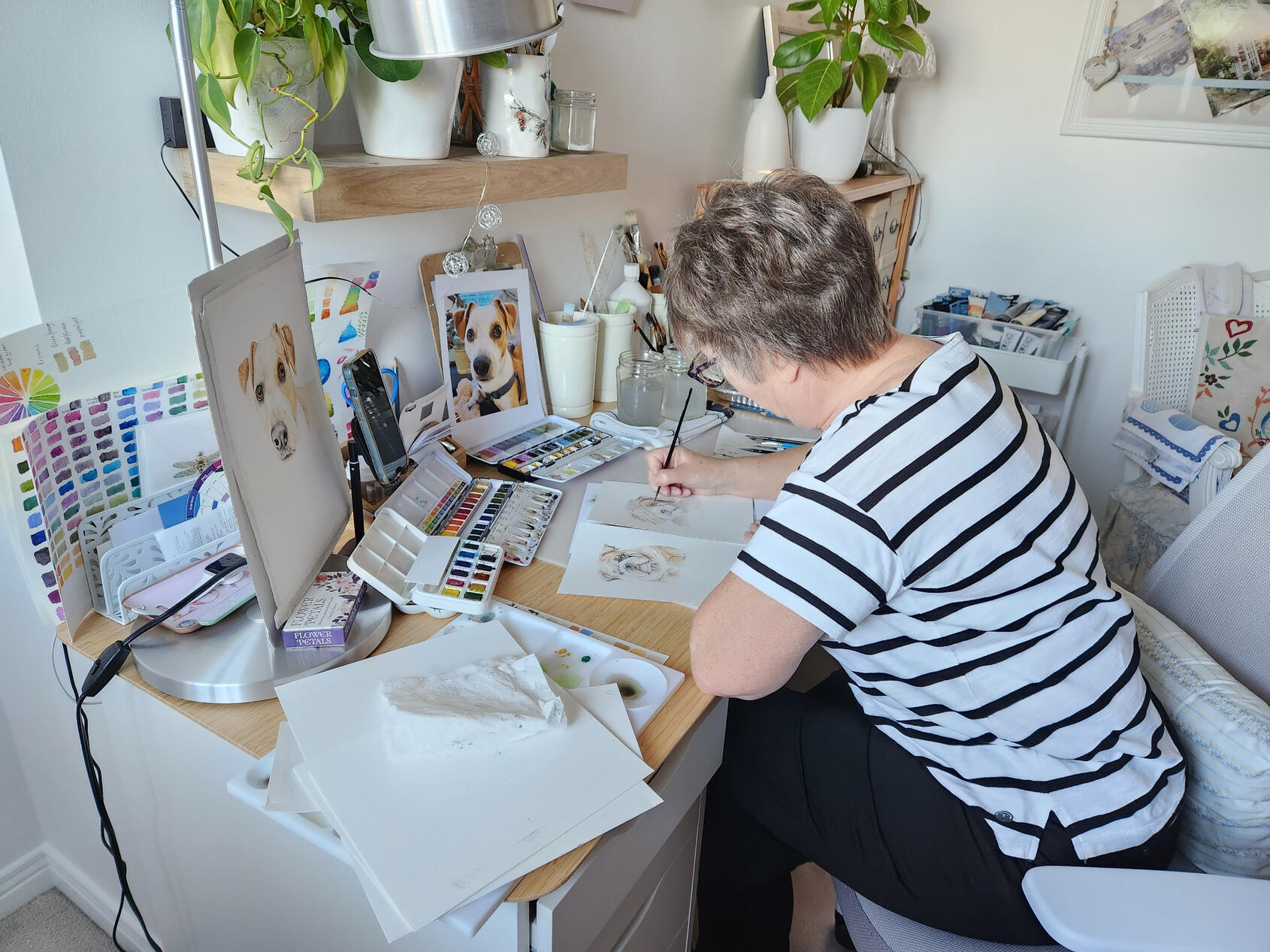 Yvonne in her studio - Almonte, ON.